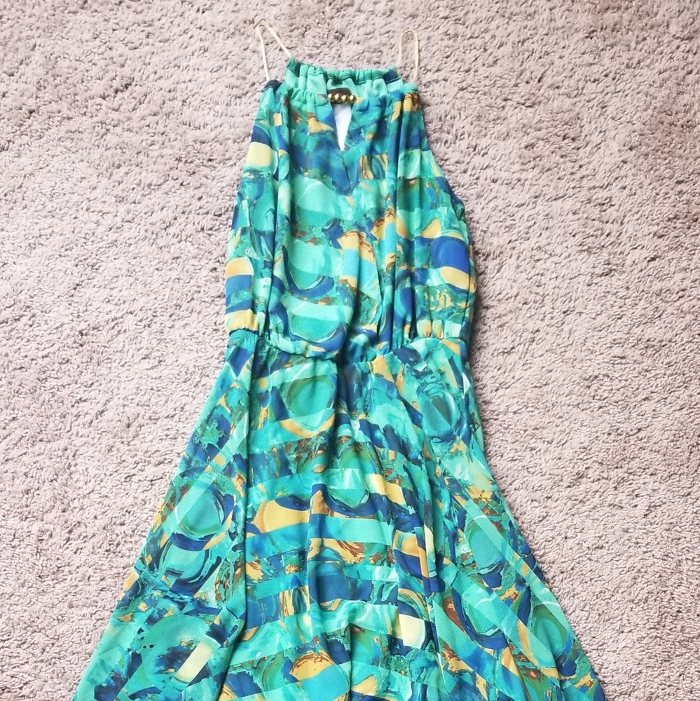 High-low maxi dress